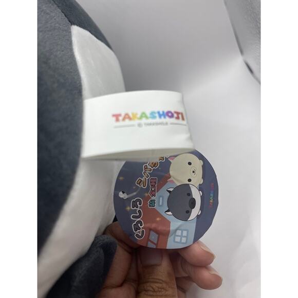 Takashoji 11 Inch Grey & White Cat Plush - NWT - Picture 5 of 6